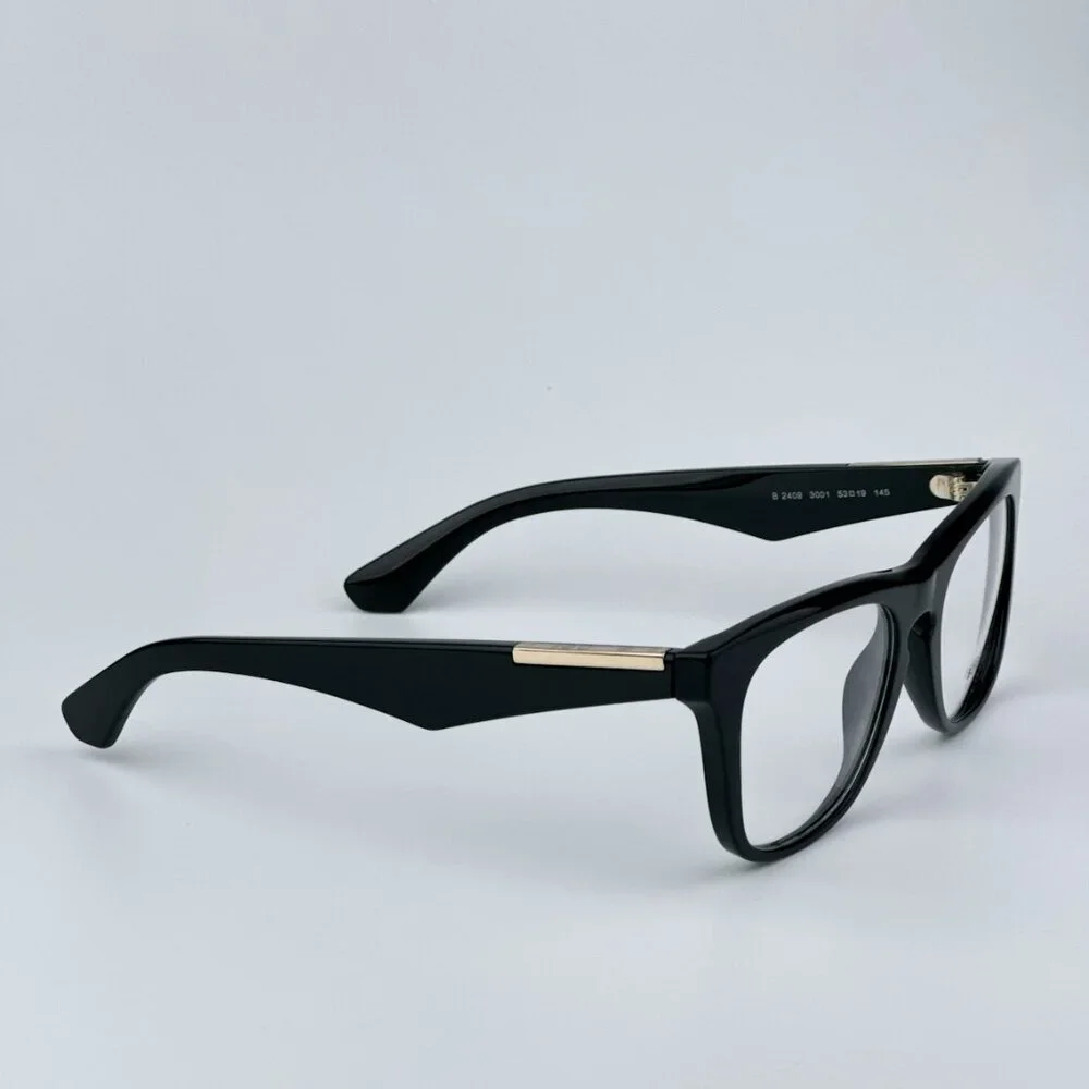 Burberry BE2409 3001 BRAND NEW Eyeglasses Black Square Unisex